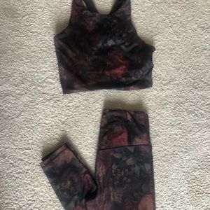 Athleta leggings and crop top set